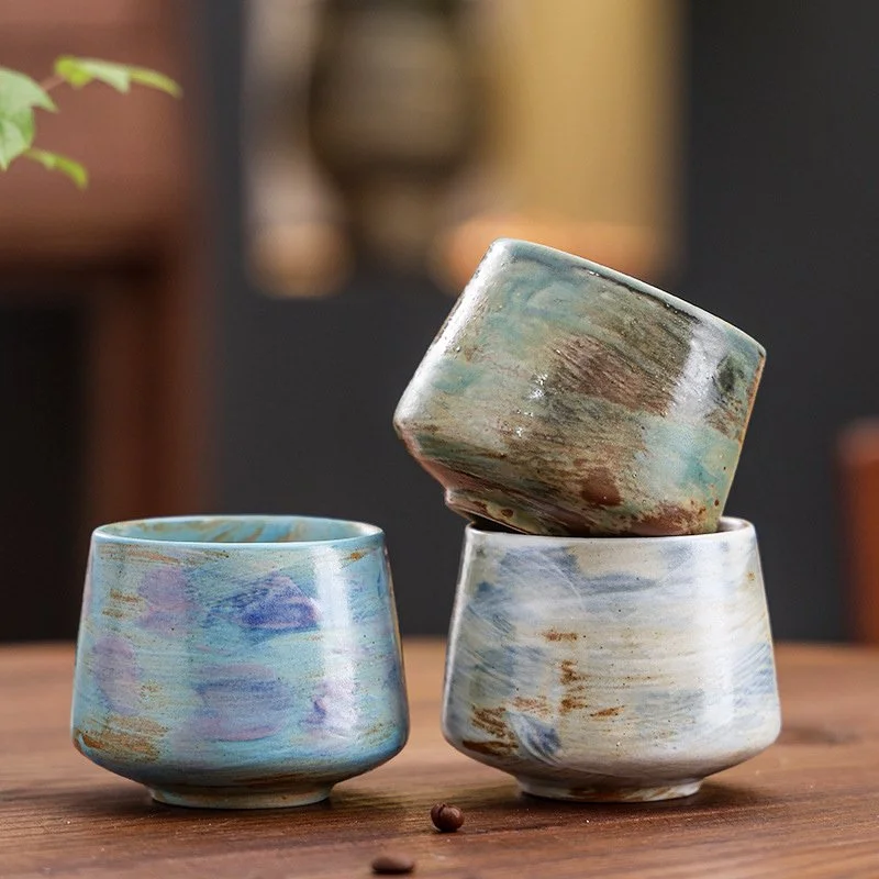 Retro Ceramic Coffee Mugs – Middle Eastern Style Latte & Cappuccino Cups