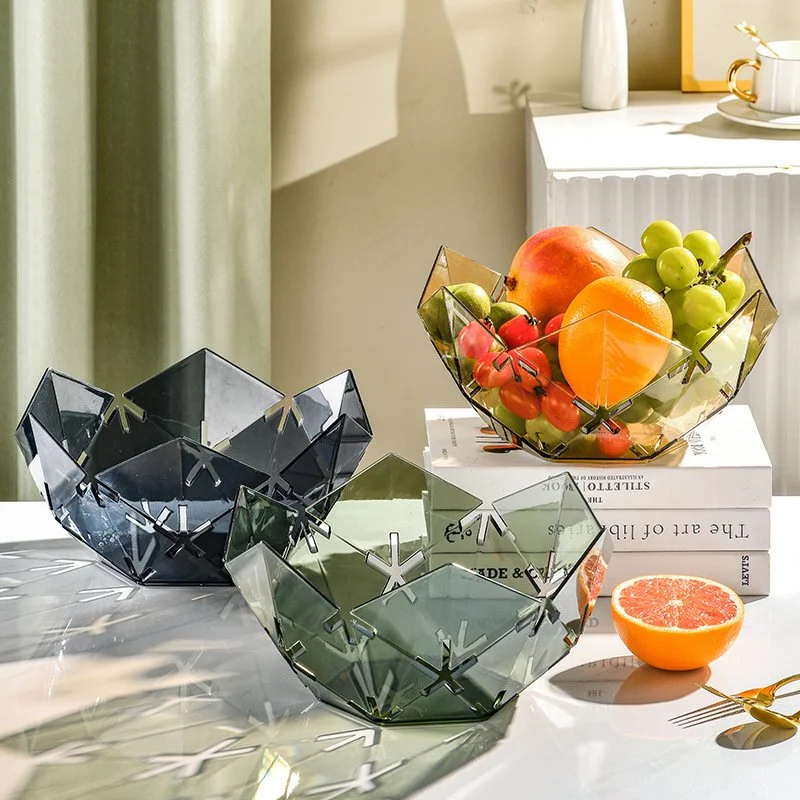 Elegant Transparent Fruit & Snack Tray