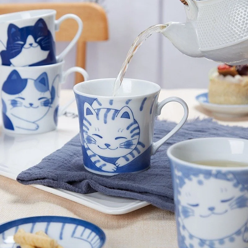 Japanese Cute Cat Ceramic Mug