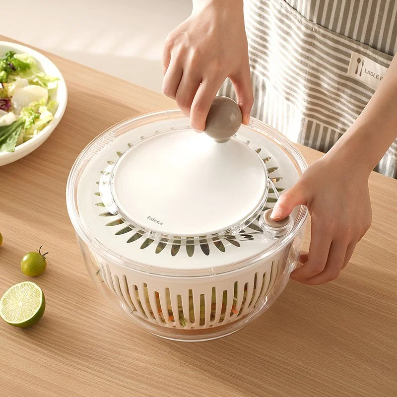 High-Speed Manual Centrifugal Food Dehydrator & Strainer for Fruits and Vegetables