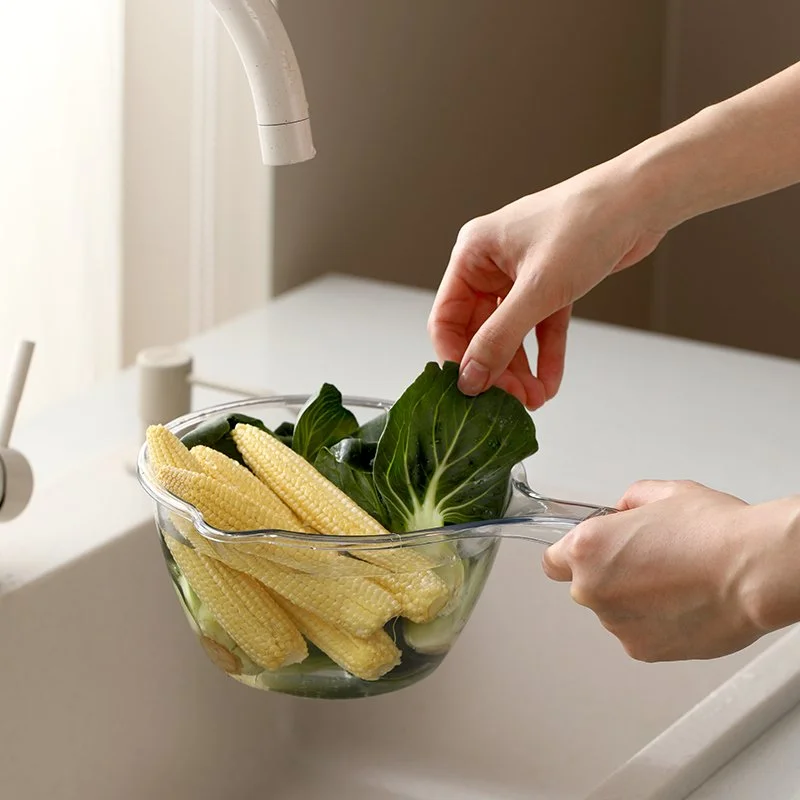 Large Transparent Plastic Water Ladle with Long Handle for Kitchen Use