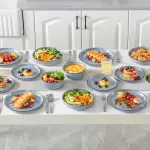 16 Piece Ceramic Dinnerware Set – Elegant Stoneware for Every Occasion