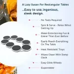 Expandable 360° Rotating Table Turntable