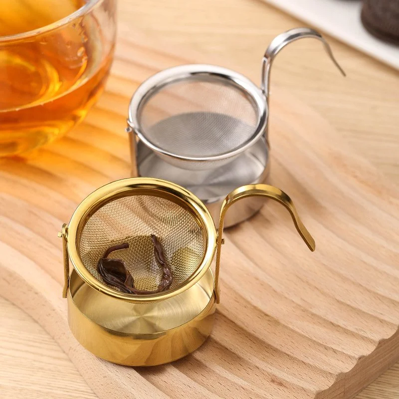 Stainless Steel Rotating Duck-Bill Tea Filter for Home Brewing