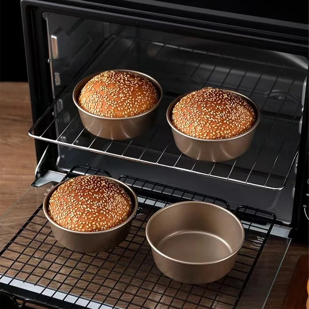 Carbon Steel Mini Round Baking Mold for Air Fryers & Ovens
