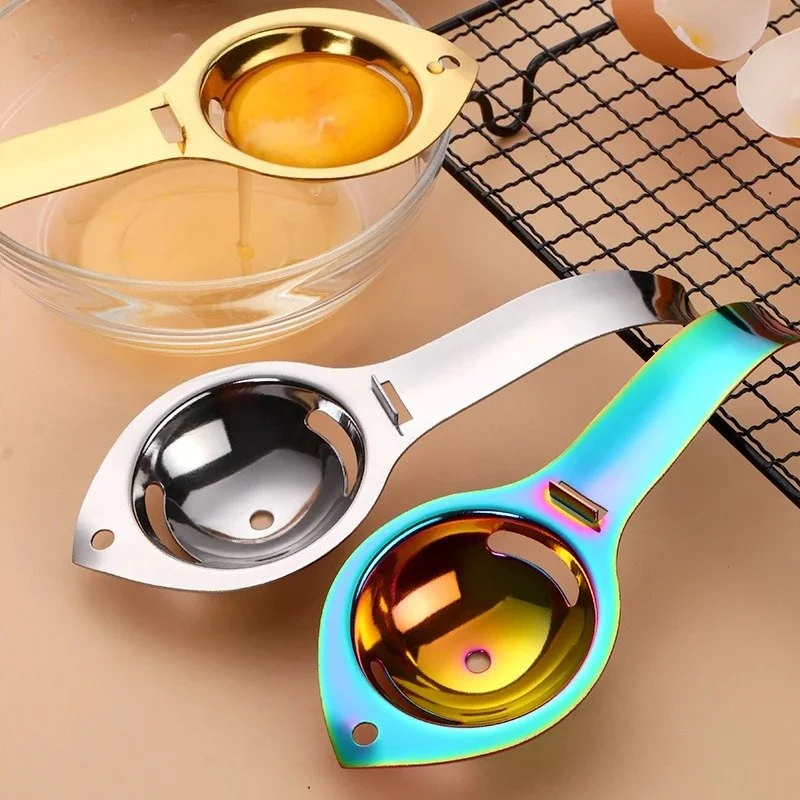 Stainless Steel Egg Separator for Effortless Yolk & White Separation