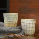 Handmade Japanese Ceramic Latte & Tea Mug – Rustic Porcelain Coffee Cup