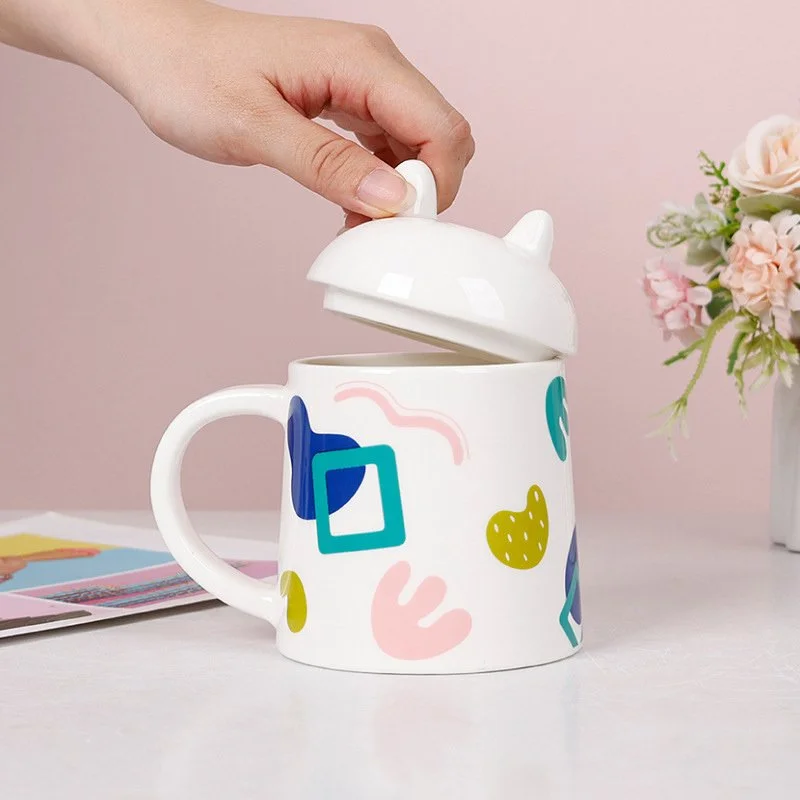 Cute Rabbit Ear Ceramic Mug