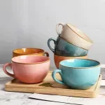 Large Capacity Ceramic Coffee Mug & Bowl – 700ml