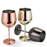 500ML Stainless Steel Red Wine Cocktail Cup - Unbreakable Tall Champagne Glass