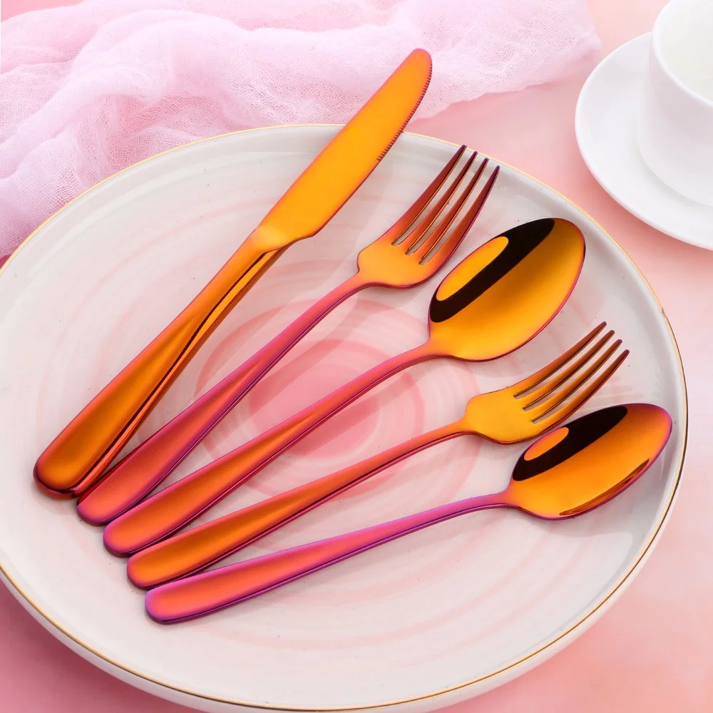 Premium 304 Stainless Steel Flatware Set – Mirror Polished Knife Fork Spoon