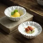 Elegant Flower-Shaped Ceramic Bowl & Plate for Everyday Dining