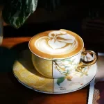 European Ceramic Coffee & Tea Cup with Saucer – Elegant Afternoon Tea Set