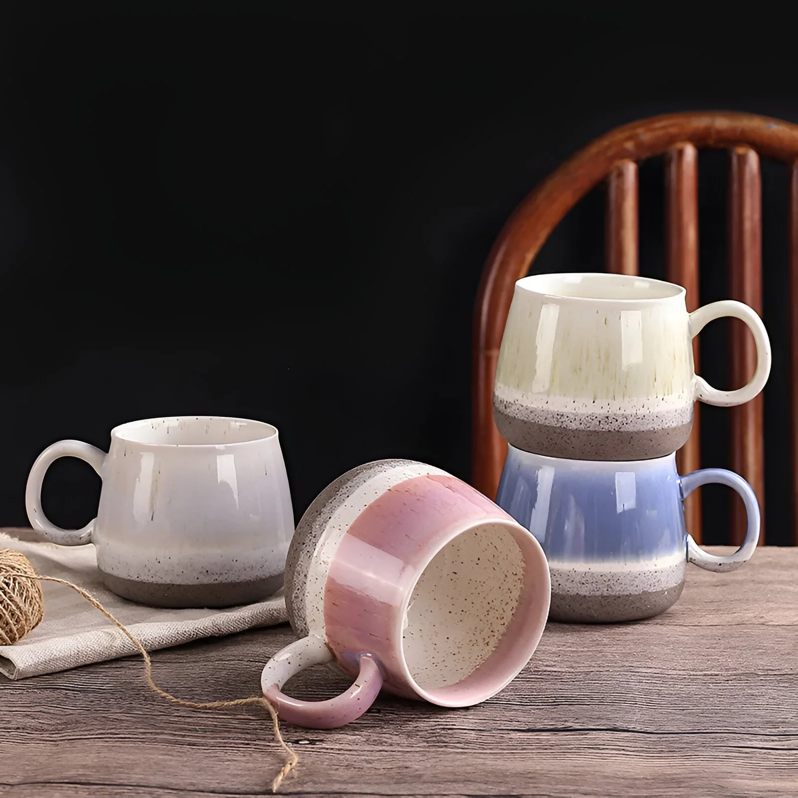 Nordic Style Ceramic Mug – Large Capacity Office & Coffee Mug