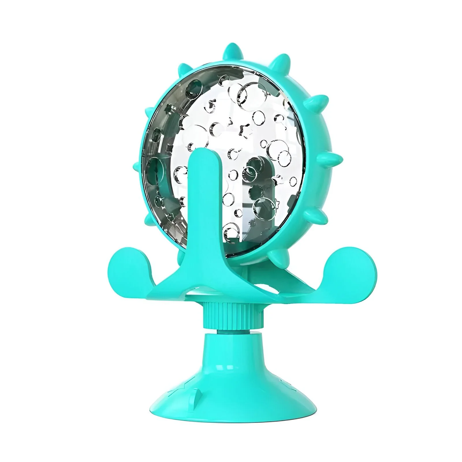 Interactive Dog & Cat Puzzle Feeder Toy with Treat Dispenser and Suction Base