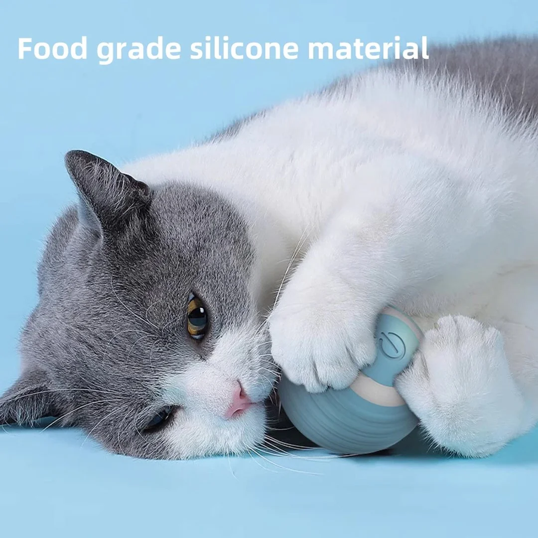 Smart Interactive Cat Ball – Rechargeable Electronic Toy for Indoor Play