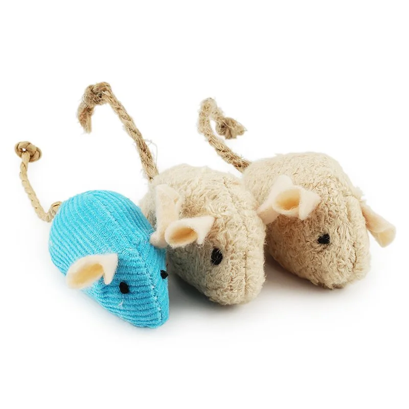 6pcs Plush Catnip Mice Toys for Cats and Kittens