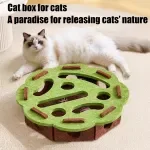 Interactive Felt Cat Puzzle Box - Self-Play Toy for Boredom Relief & Brain Training