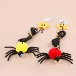 Interactive Hanging Cat Toy with Feather, Bell & Elastic Rope