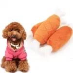 Interactive Plush Bone Toy for Dogs & Cats – Bite Resistant & Vocalizing