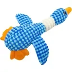 Duck-Shaped Plush Squeaky Toy for Dogs and Cats