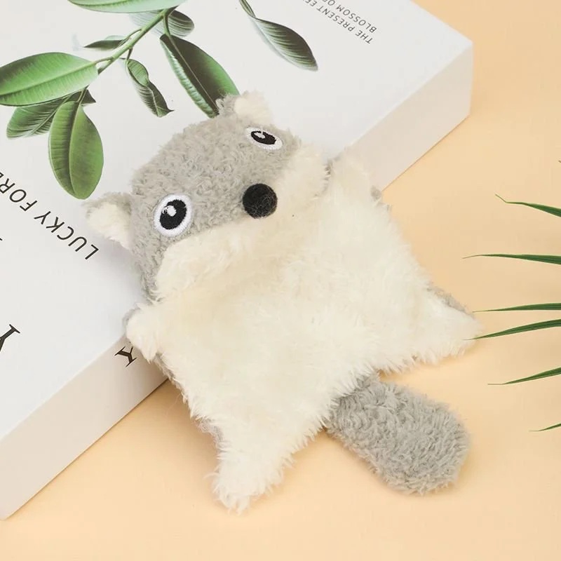 Plush Squirrel Pet Toy with Voice Teasing – Bite Resistant Fun for Cats & Dogs