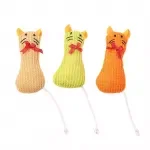 Catnip Wool Mouse Toy – Bite-Resistant, Self-Entertainment for Cats