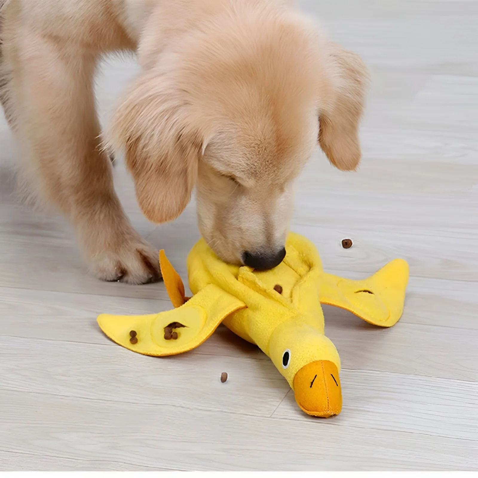 Interactive Duck Treat Dispenser Toy for Cats and Dogs – Slow Feeder Puzzle
