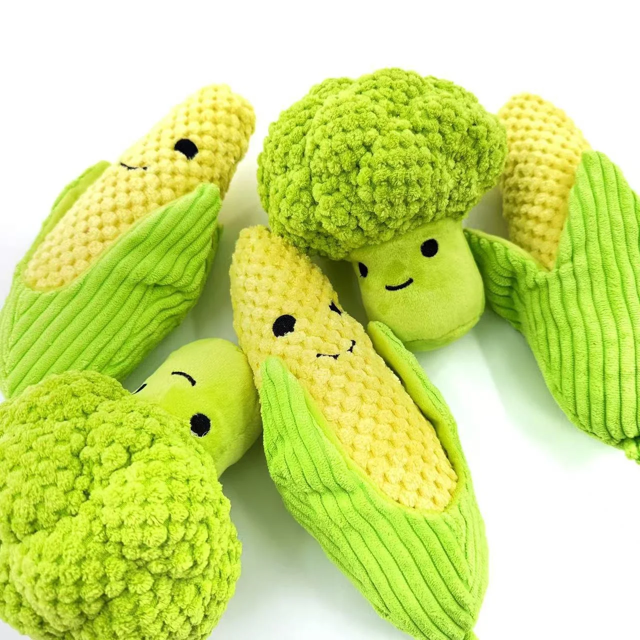Plush Dog Toy with Squeaker - Bite Resistant Chew & Anxiety Relief