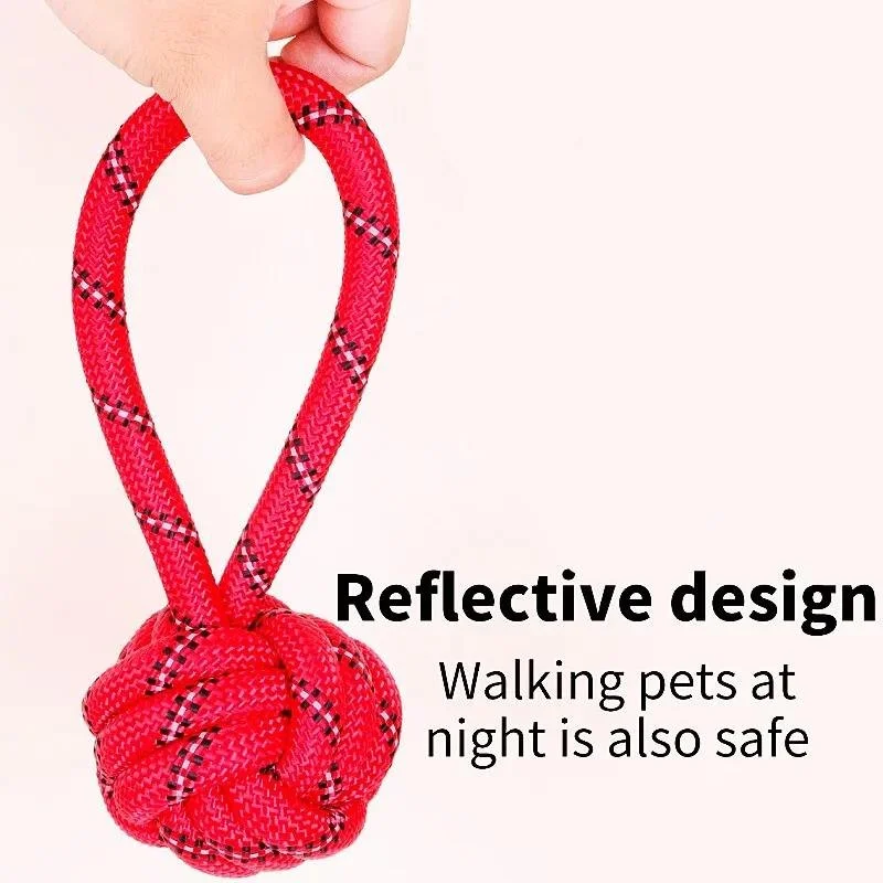 Bite-Resistant Cotton Rope Dog Toy for Chewing and Training