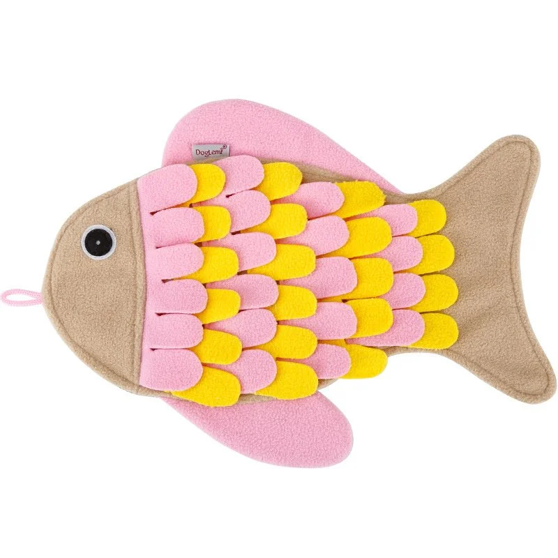 Fish-Shaped Sniffing Mat for Cats and Dogs – Fun Puzzle Training Toy