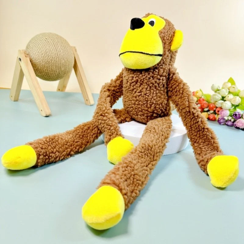 Cute Interactive Monkey Plush Toy for Dogs