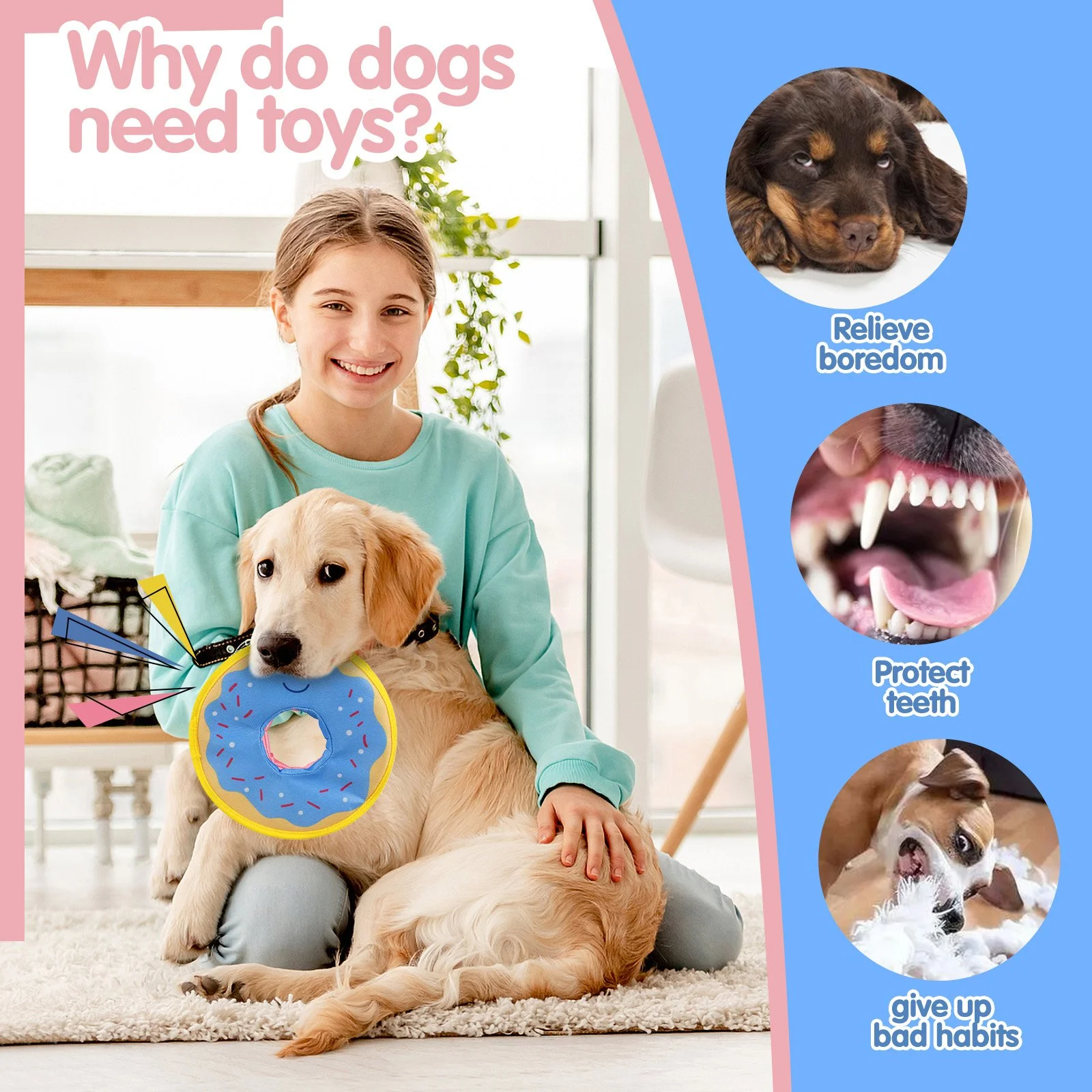 Dog Donut Chew Toy