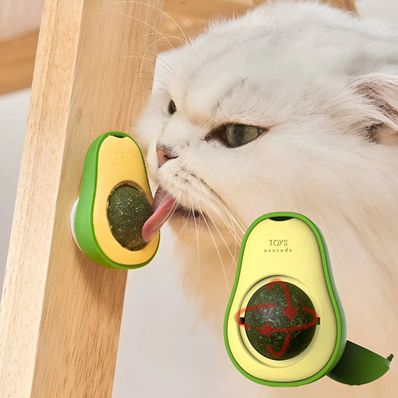 Rotatable Catnip Ball Toy for Cats - Teeth Cleaning and Fun