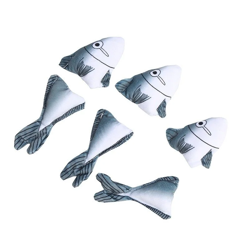 Interactive Catnip Plush Fish Toy - Chew Toy for Kittens and Cats