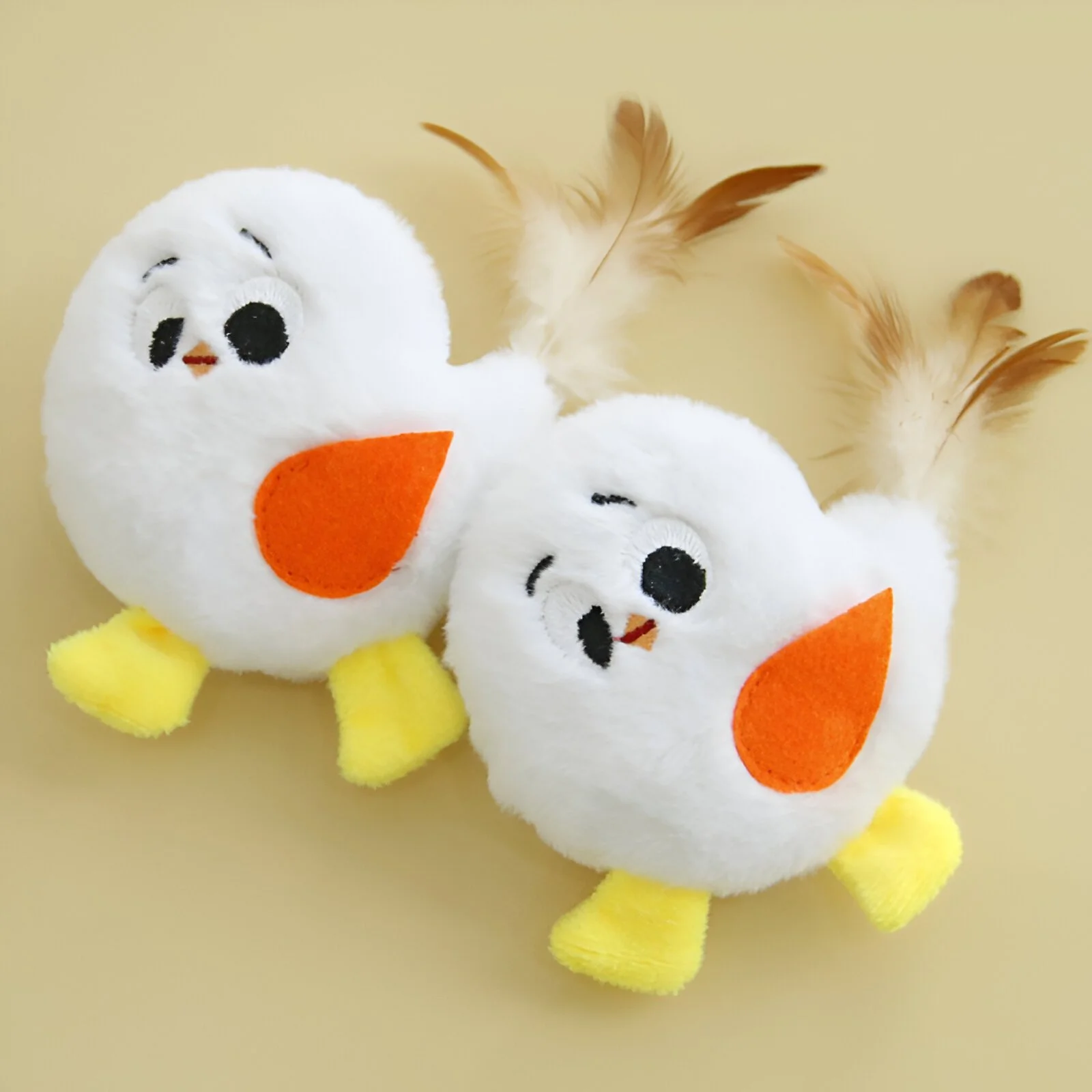 Interactive Cat Toy - Plush Catnip Chewing Toy with Squeak for Indoor Cats