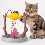 Outdoor BBQ Cat Treat Dispenser Toy
