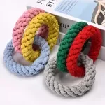 Durable Cotton Rope Dog Chew Toy for Puppies & Small Dogs
