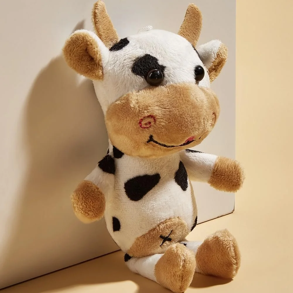 Cuddly Cow Plush Chew Toy for Dogs