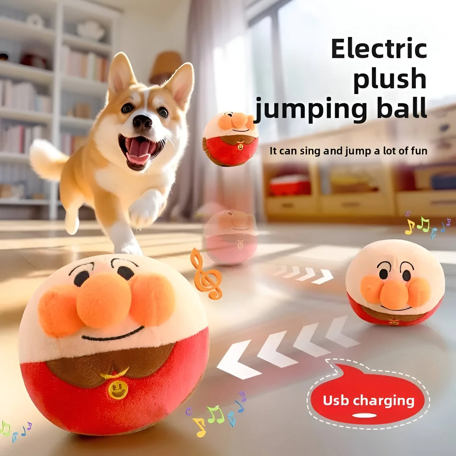 Interactive Dog Toy Electric Bouncing Ball for Pets Energy Relief & Play