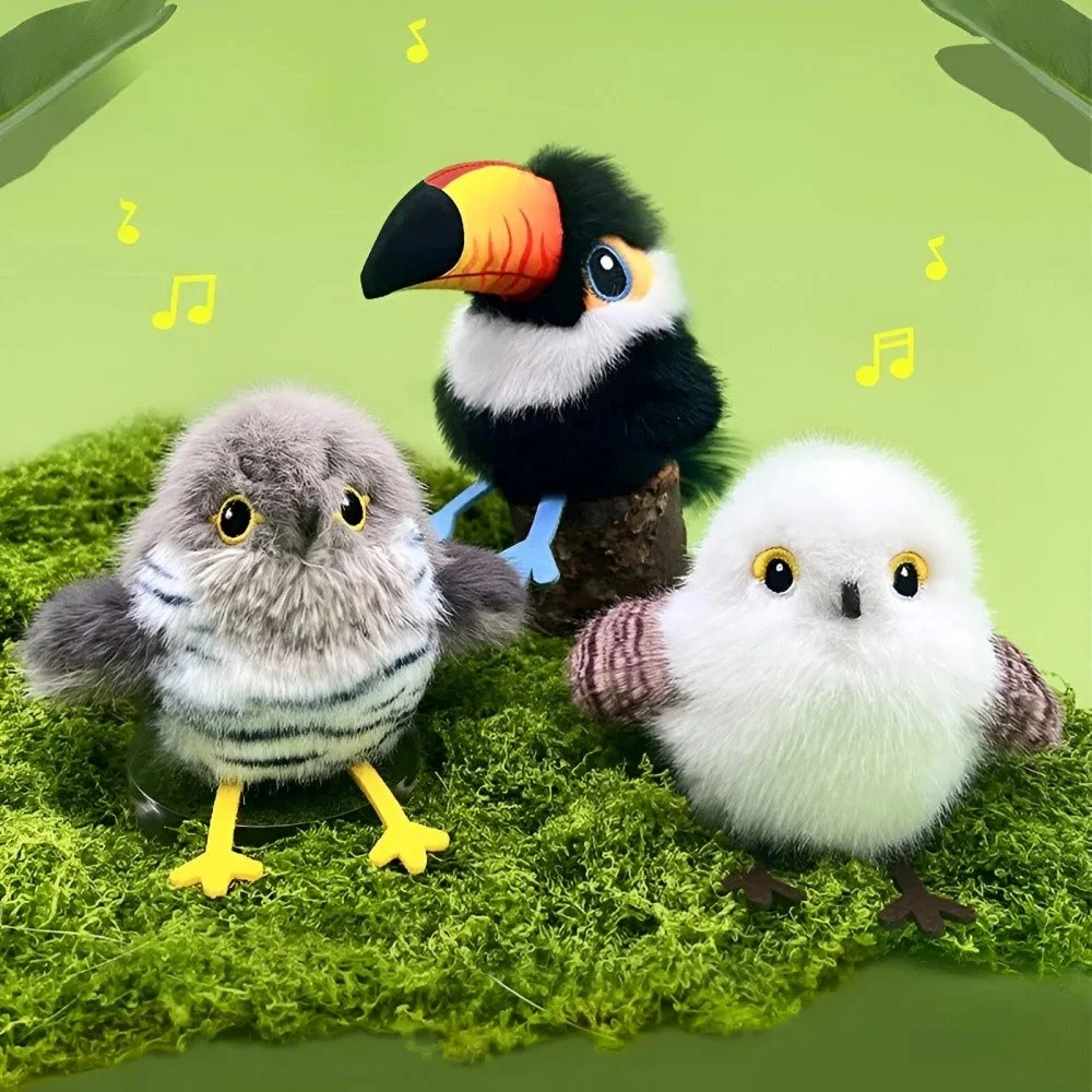 Interactive Flapping Bird Cat Toy with Realistic Sounds & Catnip