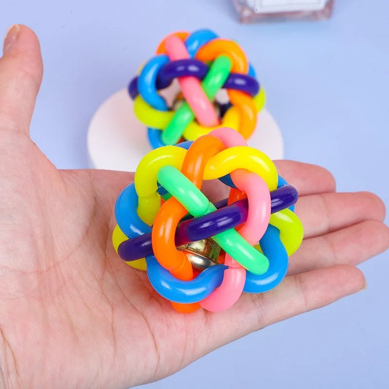 Colorful Interactive Bell Balls for Dogs – Fun Playtime Toy Set