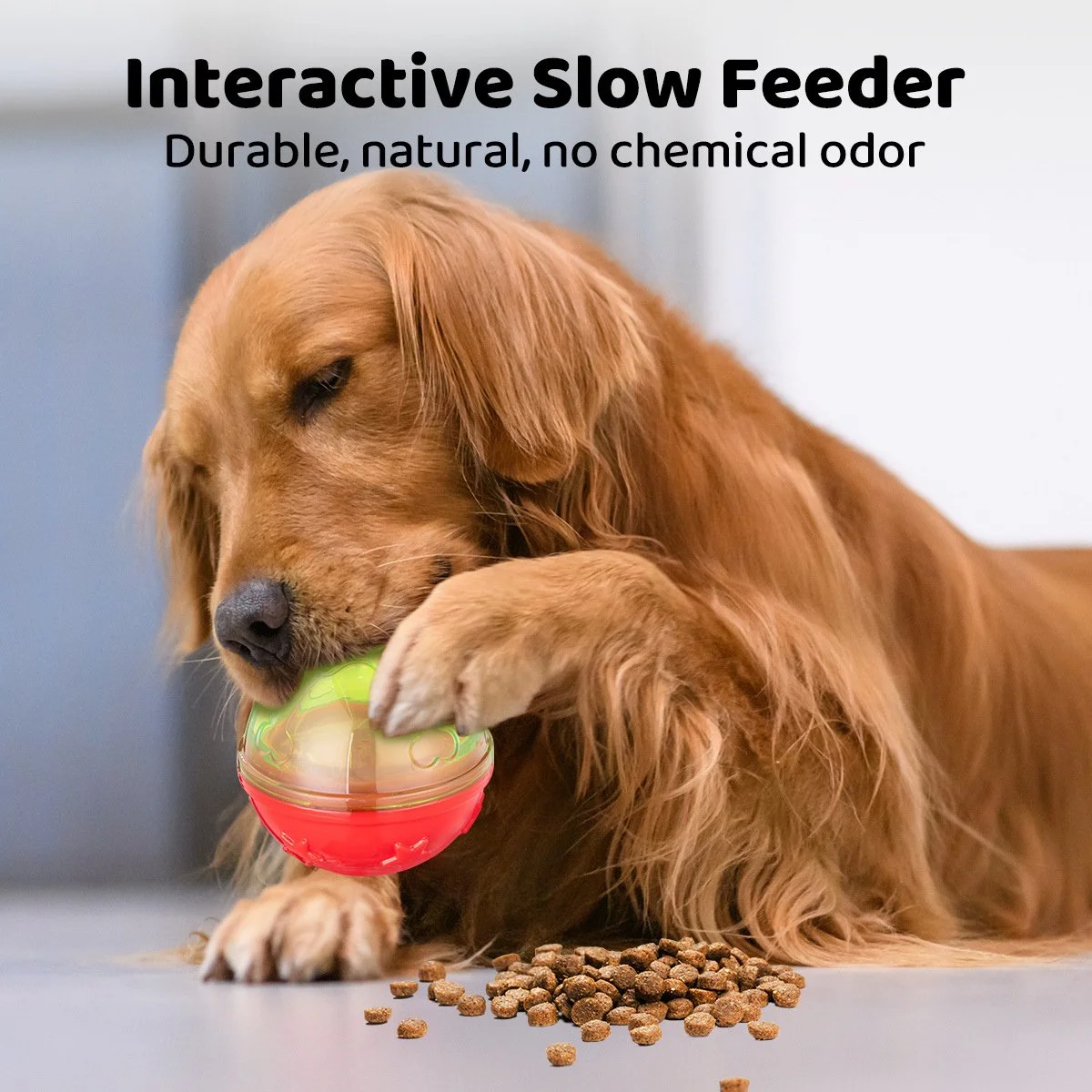 Interactive Dog Treat Ball – Training, Play & Teeth Cleaning Toy