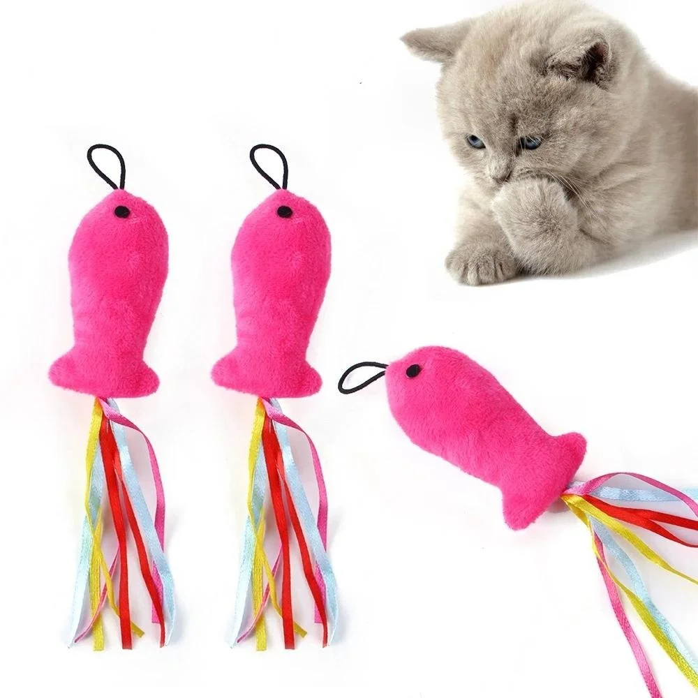 Interactive Cat Fishing Rod Toy – Plush Fish Replacement Head