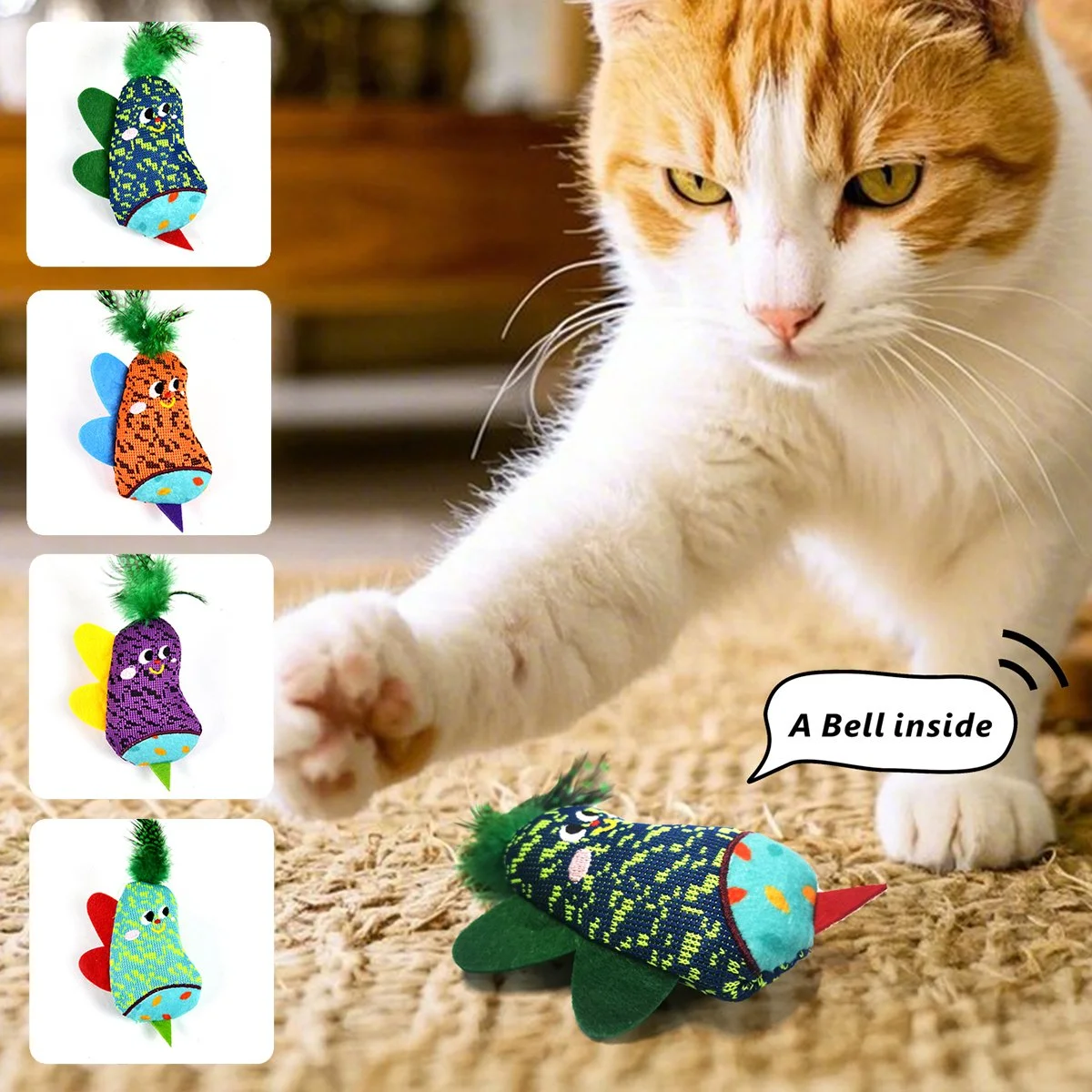 Colorful Cat Plush Sound Toys