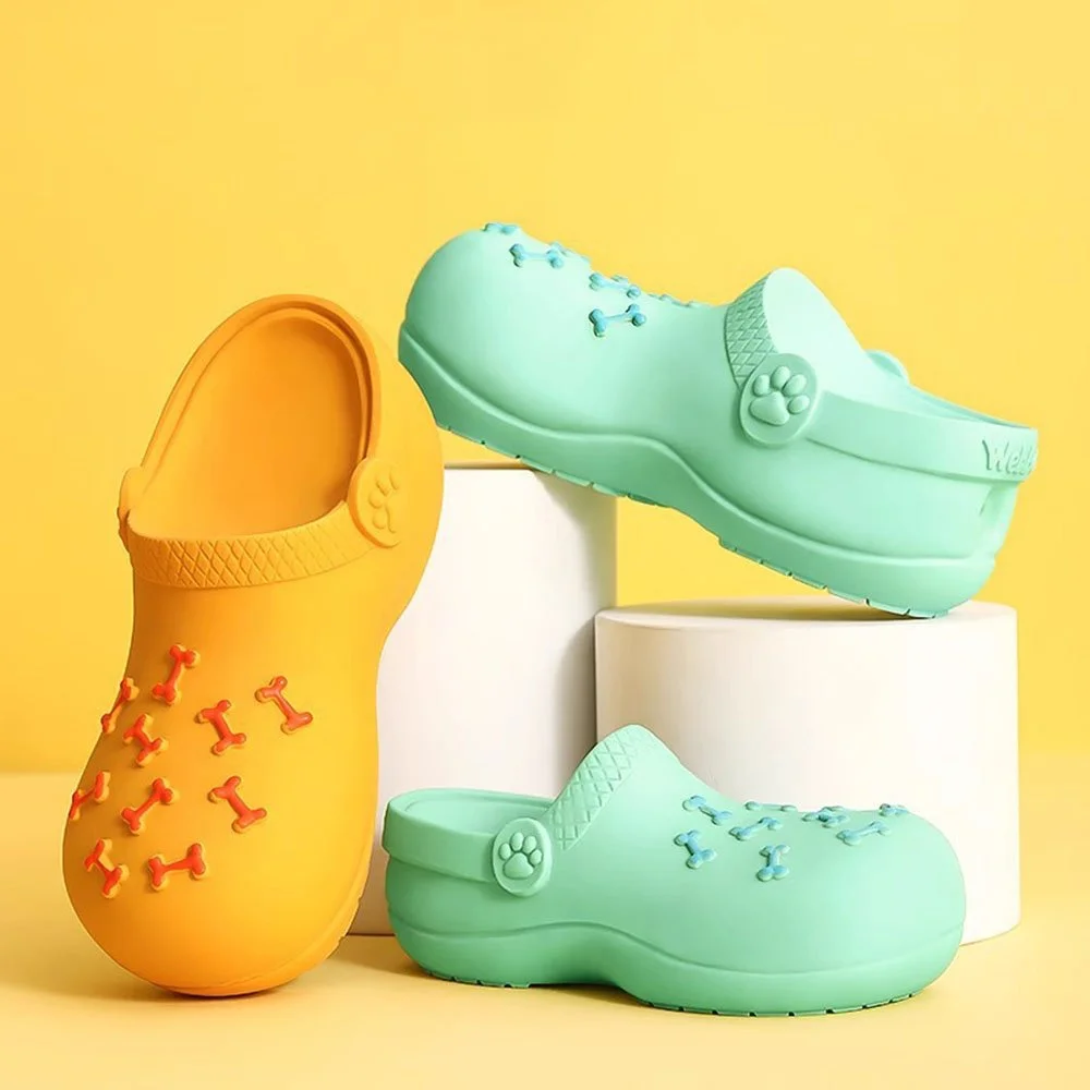 Dog Latex Squeaky Chew Toy Slipper Design for Puppies and Small Dogs