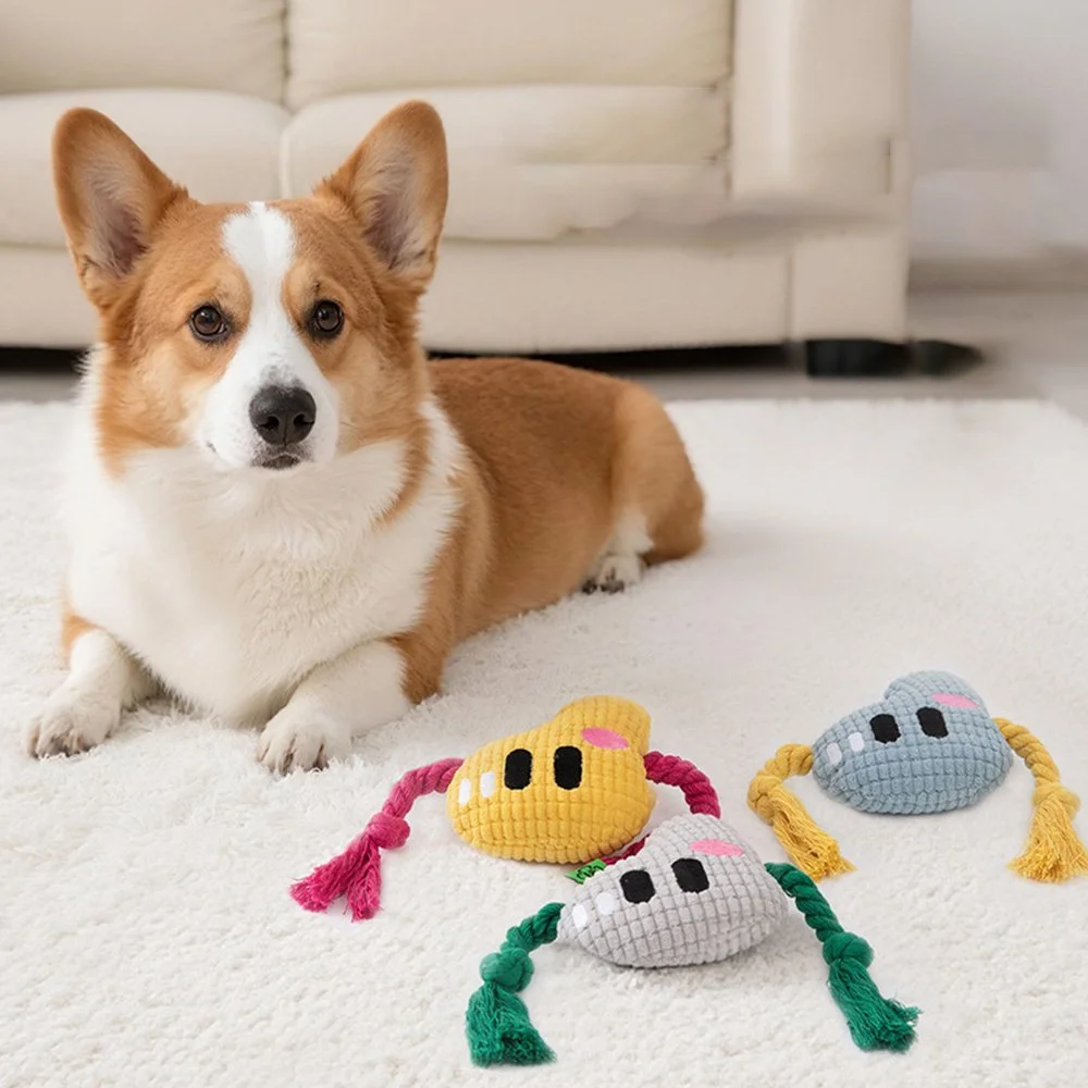 Durable Dog Chew Rope Toy with Knot & Alphabet Design