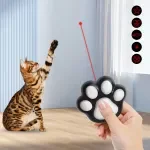 Interactive Pet Laser Pointer Toy with 5 Patterns & USB Rechargeable Light