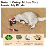Catnip Horror Knife Cat Toys Set with Crinkle Sound for Indoor Play – 4 Pack
