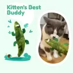 Plush Cat Chew Toys with Soft Crinkle Sounds for Indoor Play